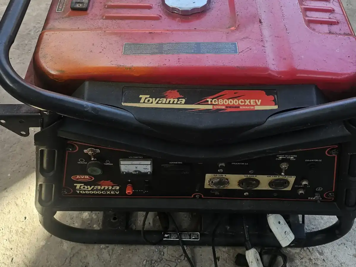 Gerador portátil a gasolina de 6 kVA para aluguel por diária em São Luís, MA