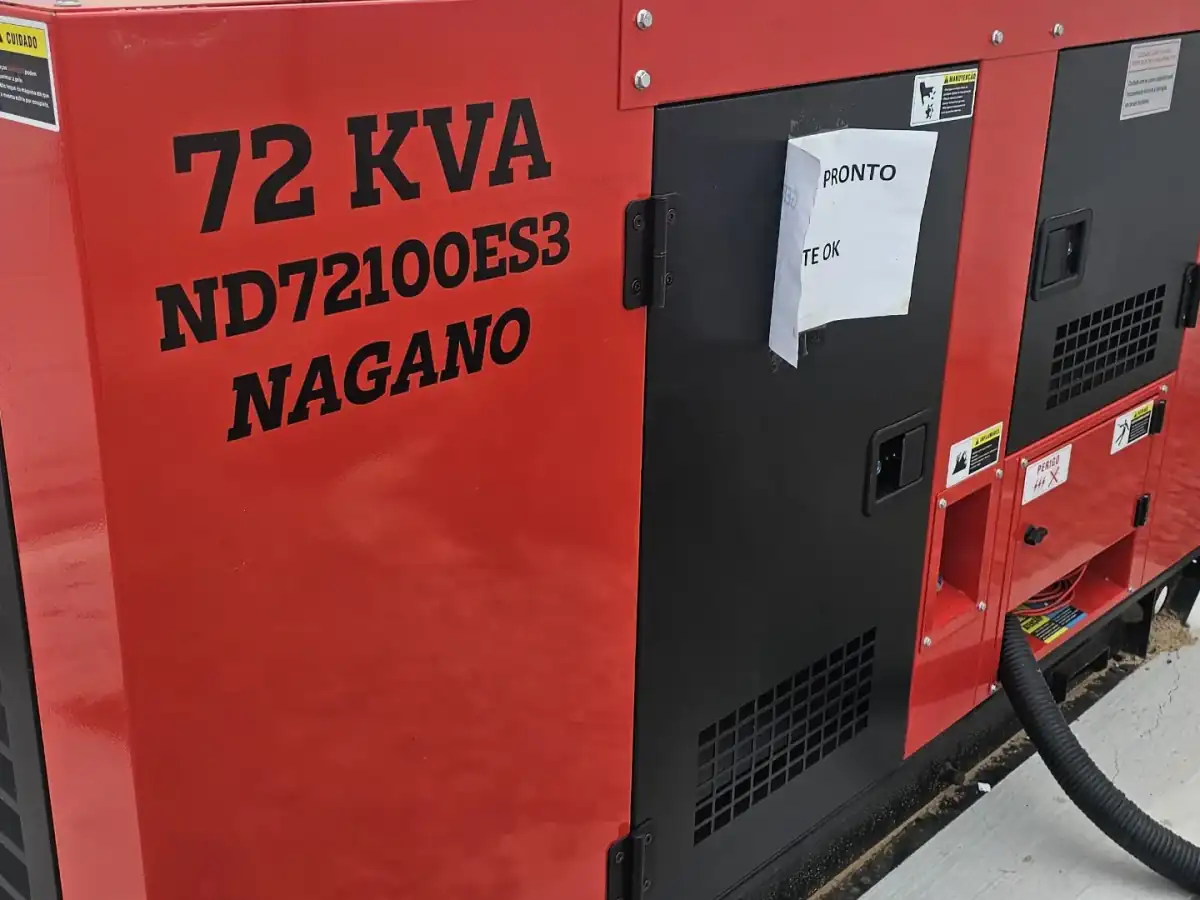Grupo gerador de 72 kVA instalado e testado em loja de São Luís, MA