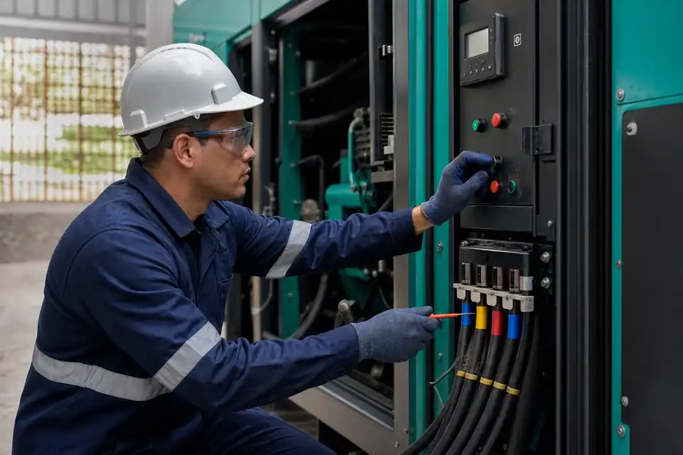 Aluguel de gerador em São Luís com equipe técnica coordenando o atendimento